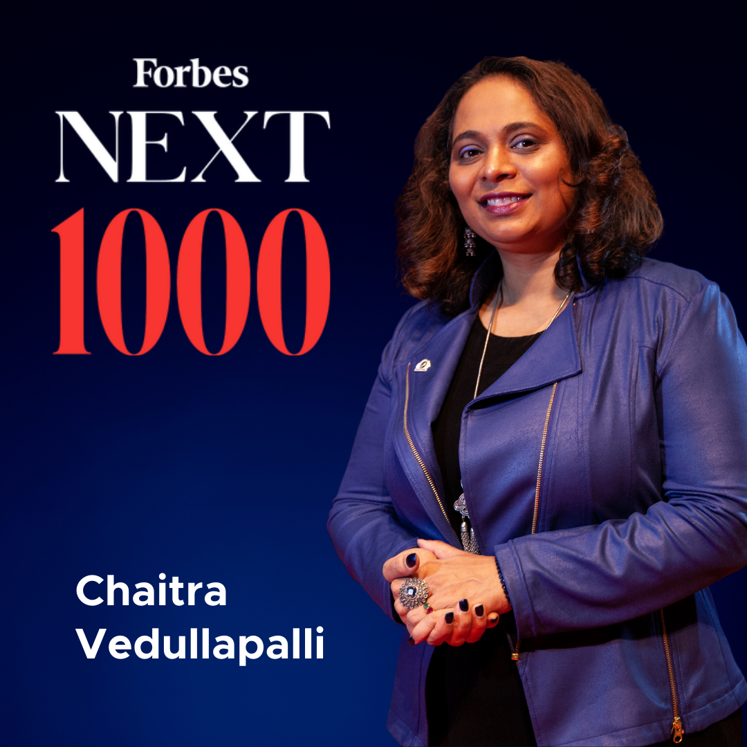 Chaitra Vedullapalli Named As FORBES 1000 Next Entrepreneur - Women in ...
